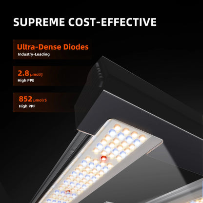 Spider Farmer G3000 300W Dimmable Full Spectrum LED Grow Light